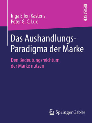 cover image of Das Aushandlungs-Paradigma der Marke